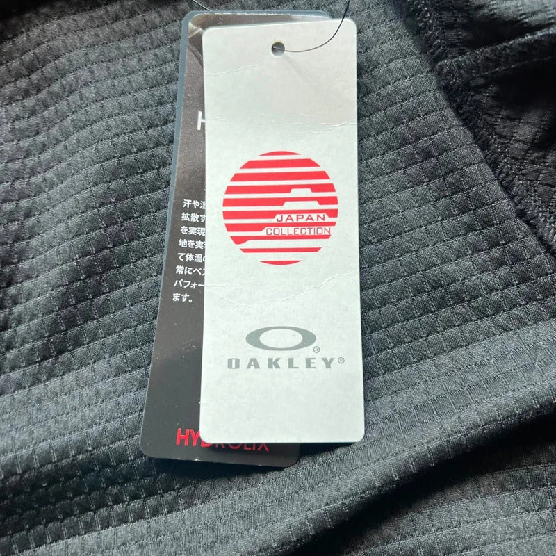 Black Oakley Technical Full-Zip Textured Hoodie Japan Collection L
