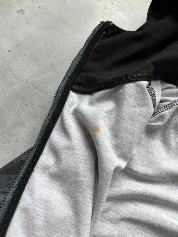 Black Grey Camo Oakley Zip up Hoodie Jacket M