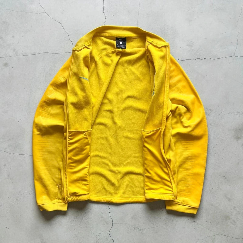 Kids Yellow Nike Brazil Football Track Jacket M