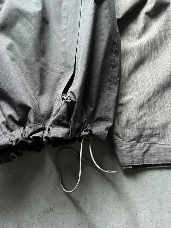 Black Grey Columbia Waterproof Windbreaker Jacket Coat