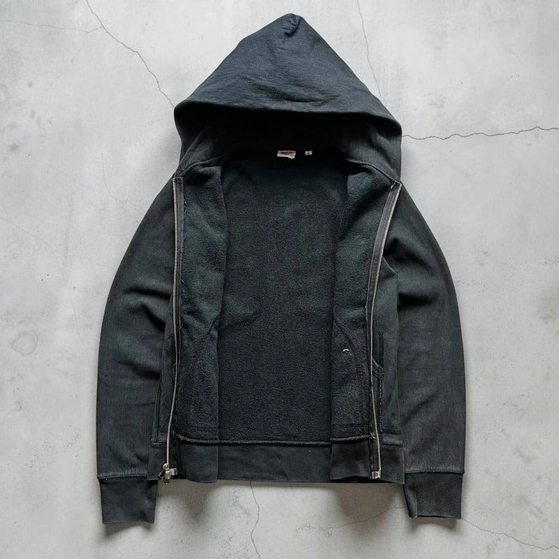 Vintage 00s Black Avirex Zip Up Hoodie S