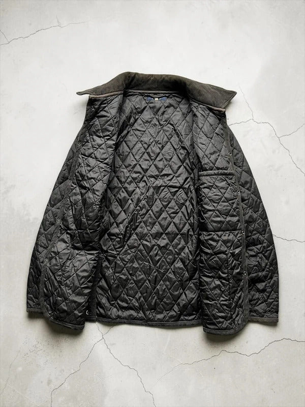 Black Beams Japan Quilted Corduroy Collar Jacket