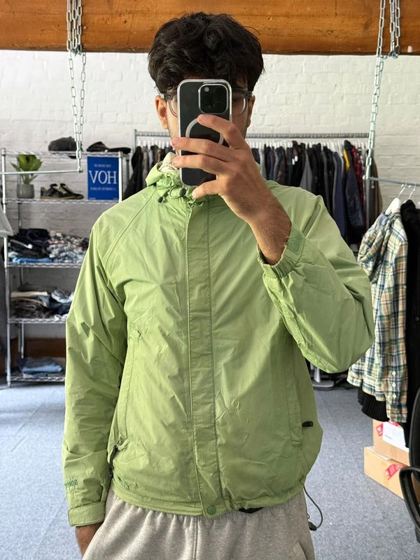 Women's Vintage 00's LL Bean Green Lightweight Gortex Jacket S