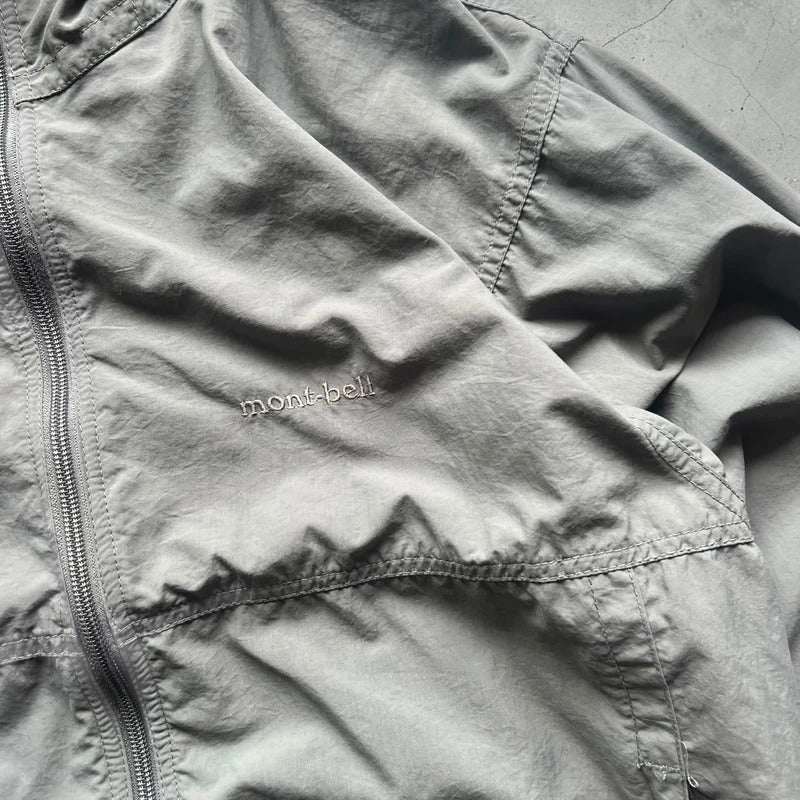 Grey Montbell Water Resistant Lightweight Jacket Coat M