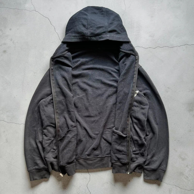 Vintage 00’s Oakley Black Print Zip up Hoodie M