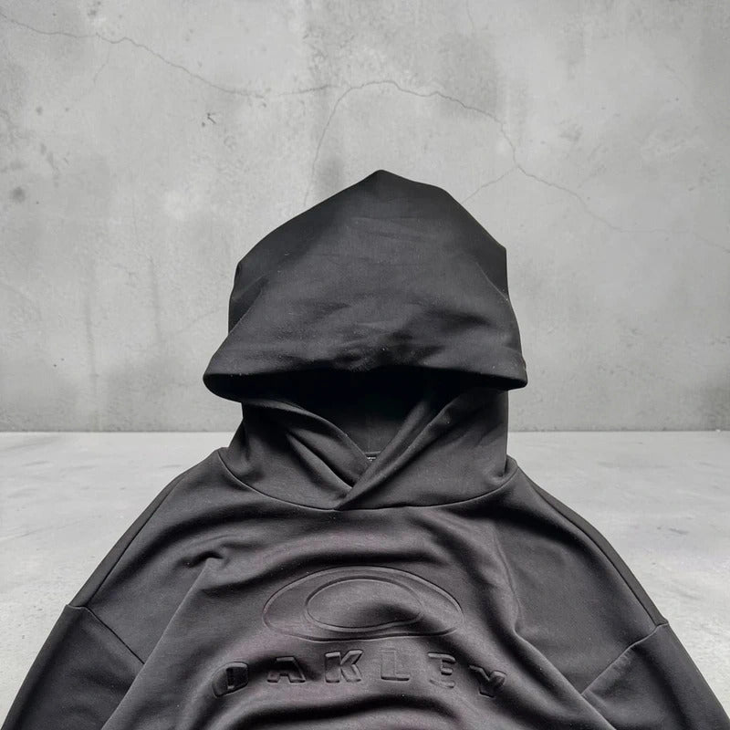 Black Oakley Embossed Logo Hoodie M