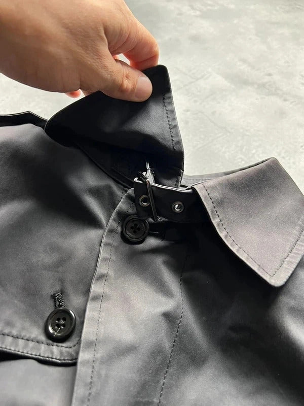 Women's Vintage 00's Dark Grey Brown Beams Japan Jacket S