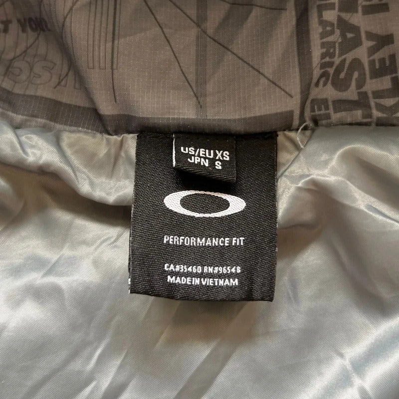 Black White Digi Camo Oakley Technical Insulated Jacket Coat S XS