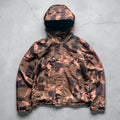 Brown Camo Technical Hooded Zip Jacket M