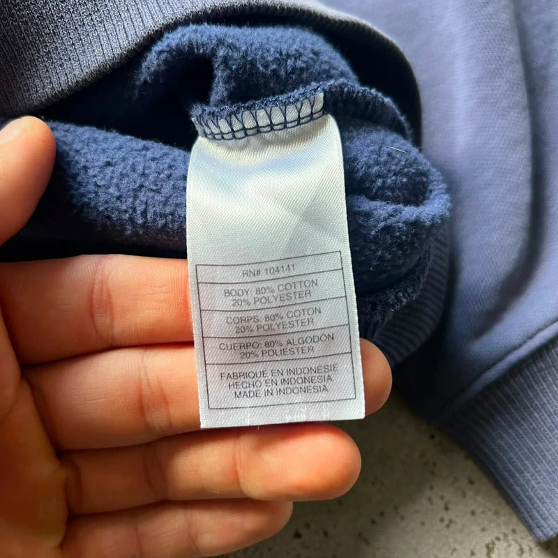 Nike ACG Blue Faded Wash Pullover Hoodie L