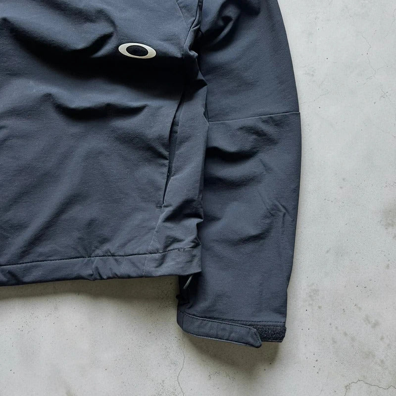 Navy Blue Oakley Zip up Water Resistant Jacket M
