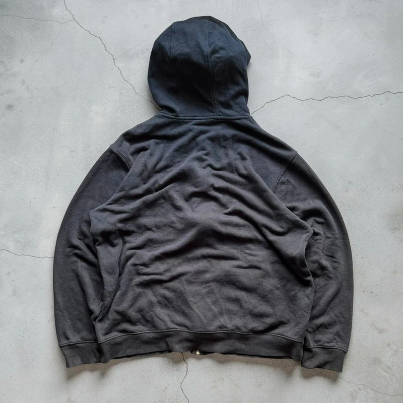 Vintage 00’s Oakley Black Print Zip up Hoodie M