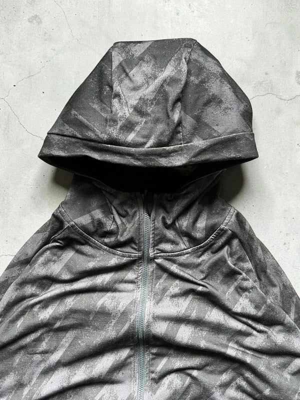 Black Grey Camo Oakley Zip up Hoodie Jacket M