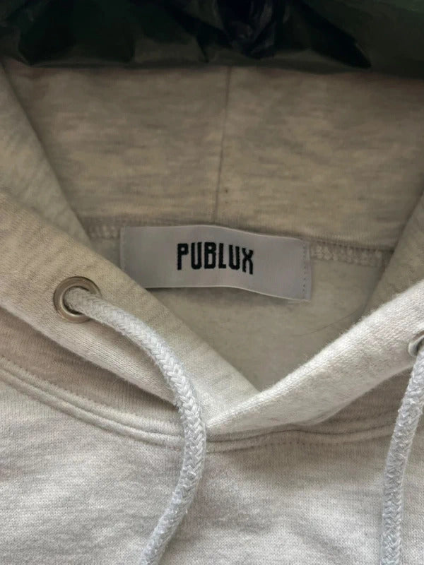 Grey NY New York Yankees Print Hoodie L