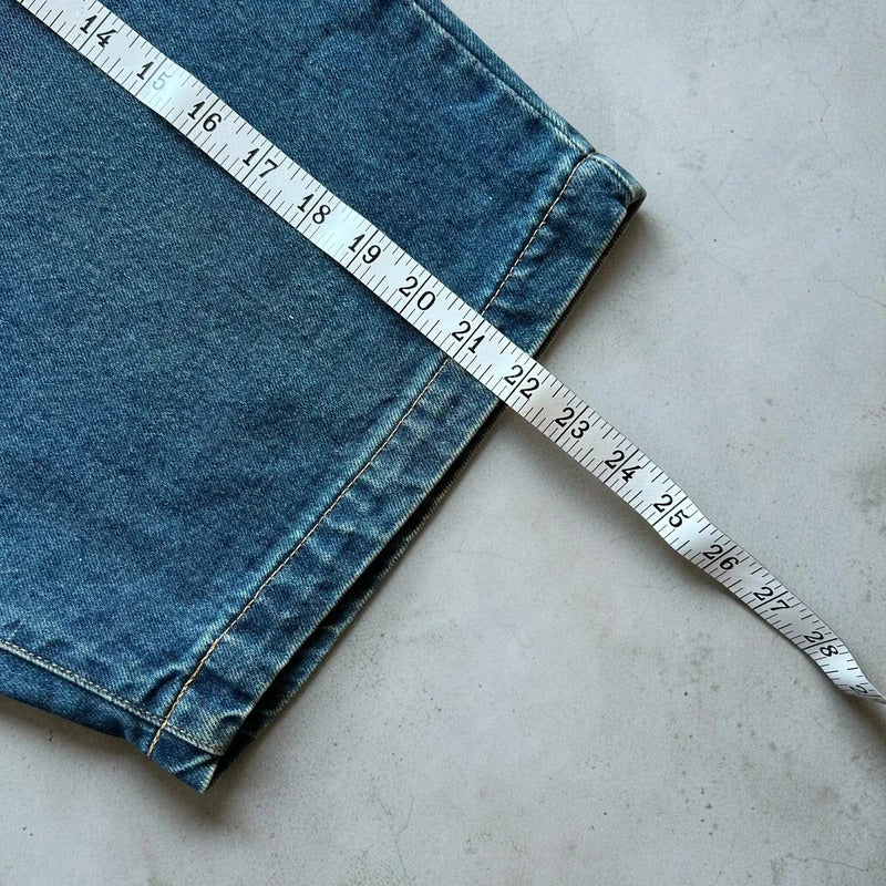 Vintage 00's Baggy Edwin Blue Denim Shorts Jorts W29