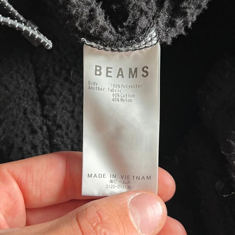 Vintage 00's Beams Japan Black Ninja Fleece L