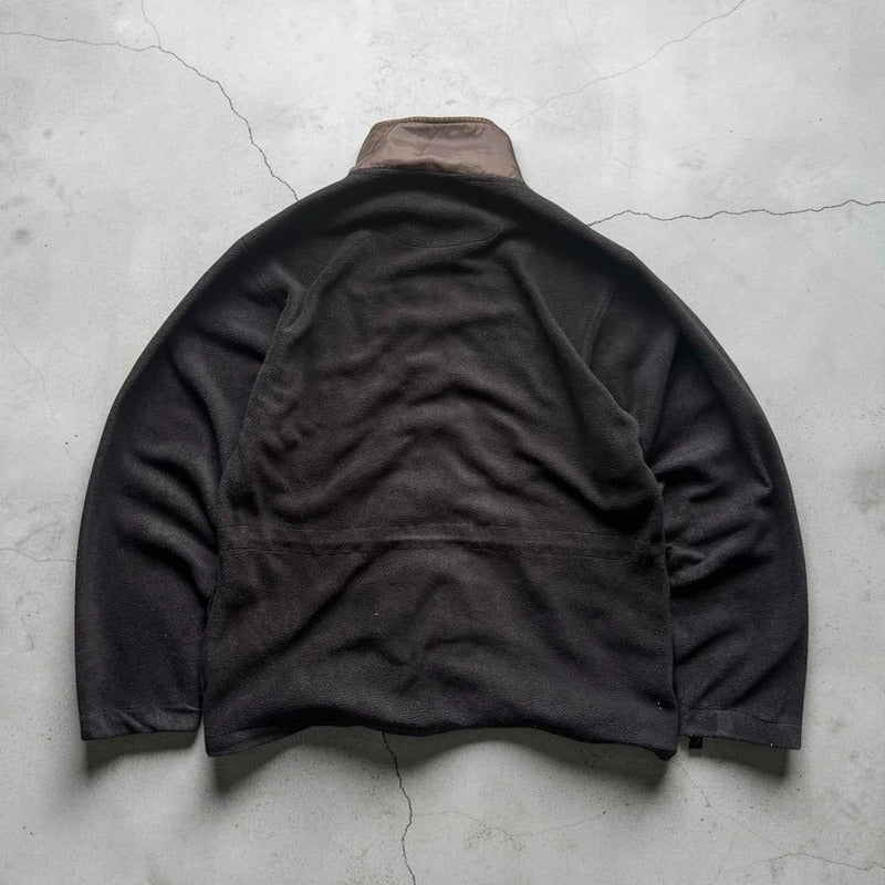 Vintage 90's Black Avirex Fleece Jacket L