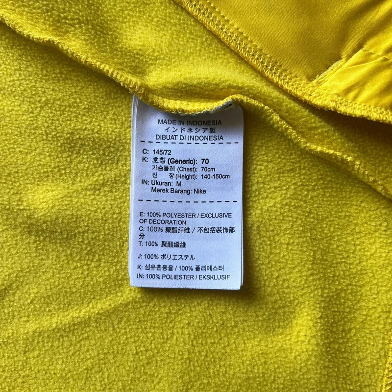 Kids Yellow Nike Brazil Football Track Jacket M