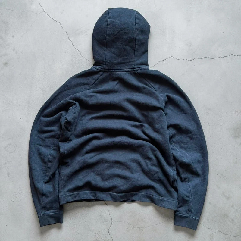 Vintage 00's Faded Black Nike Zip up Hoodie Jacket