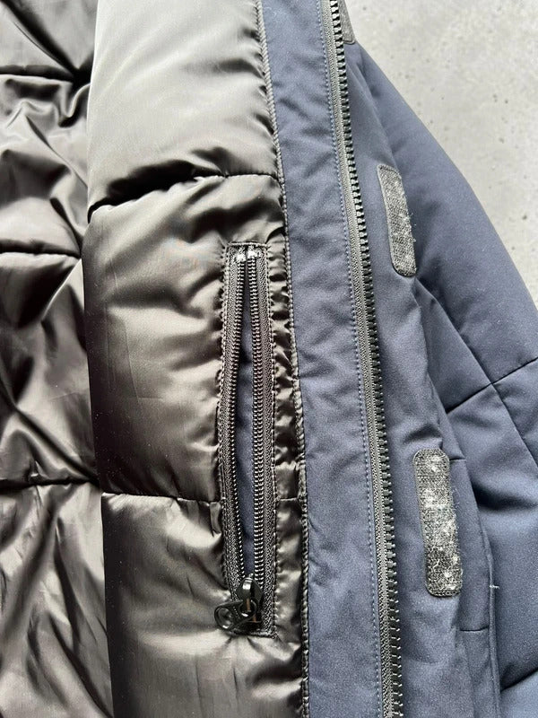 Navy Blue Beams Japan Puffer Jacket Coat XL