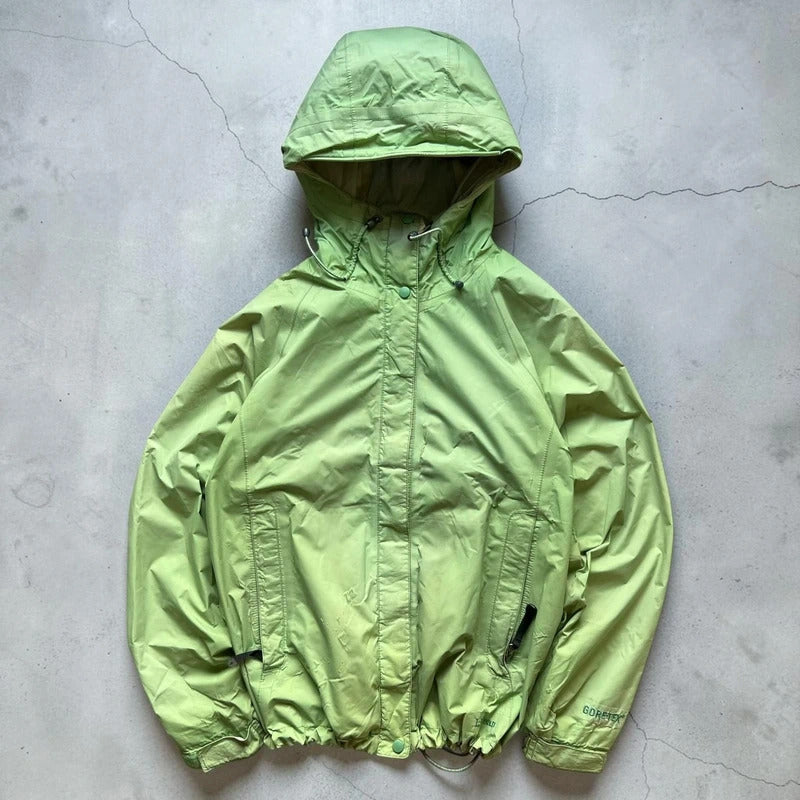 Women's Vintage 00's LL Bean Green Lightweight Gortex Jacket S