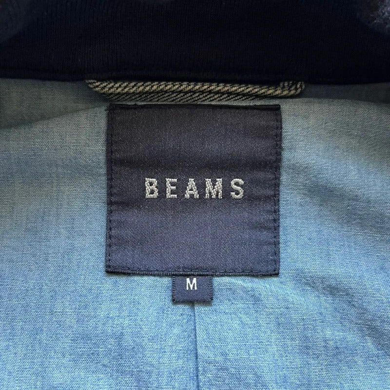 Vintage 00's Beams Japan Navy Blue Zip up Denim Jacket S