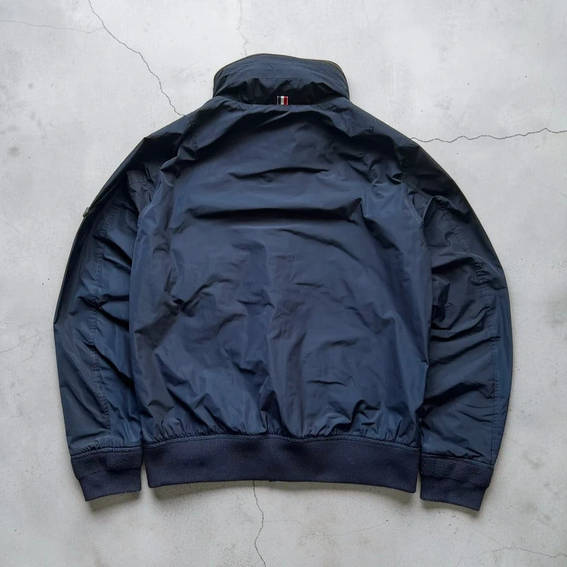 Navy Blue Beams Japan Hooded Bomber Jacket XS
