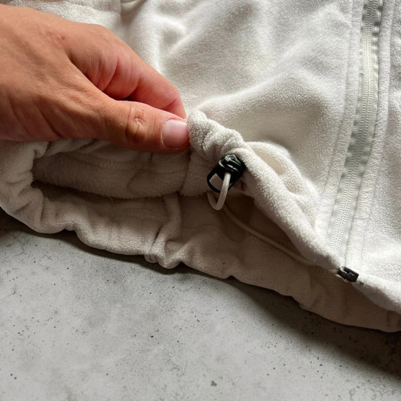 White/Cream Oakley Women's Fleece Full-Zip Jacket M