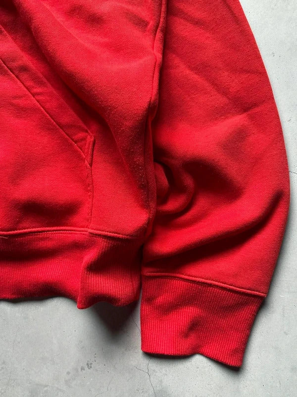 Vintage 00's Red Oakley Logo Zip up Hoodie L
