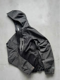Black Grey Columbia Waterproof Windbreaker Jacket Coat