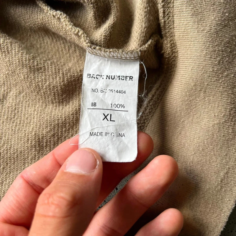 Back Number Camo Zip-Up Hoodie L