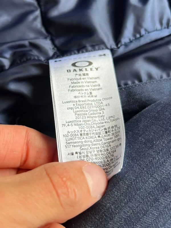 Technical Blue Oakley Puffer Jacket Coat L