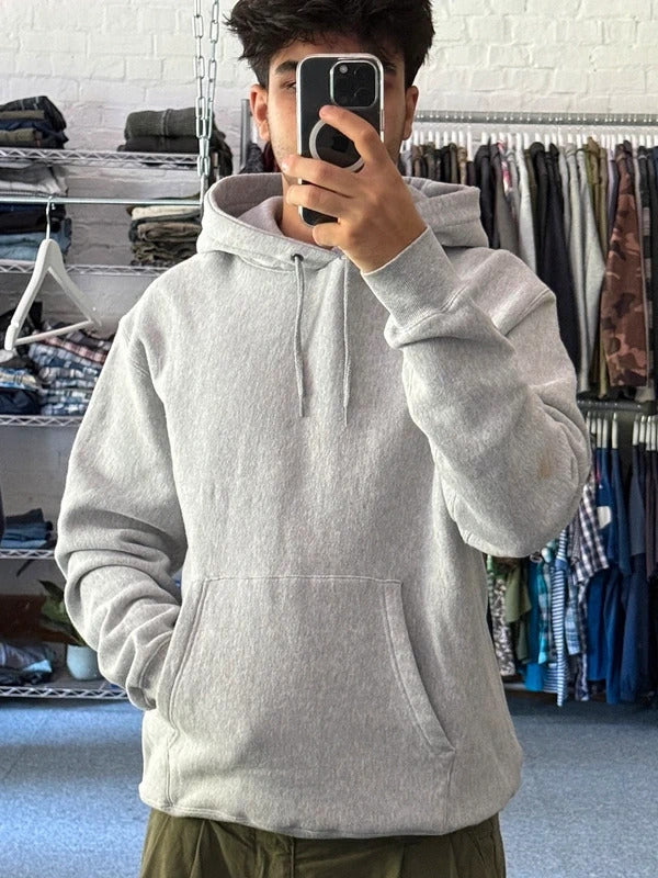 Vintage 00's Grey Avirex Heavyweight Hoodie L