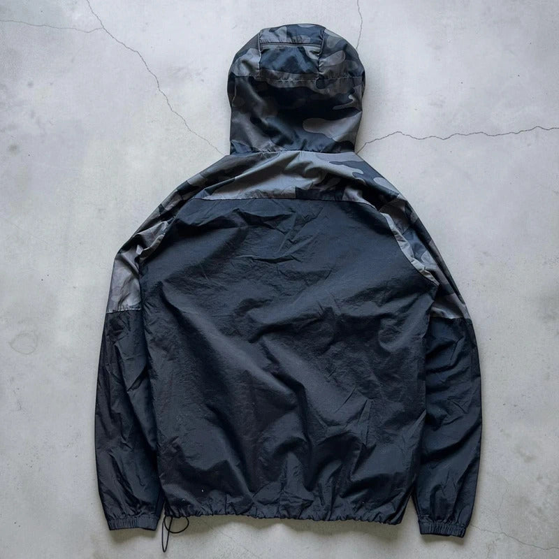 Vintage 00's Grey Black Camo Oakley Lightweight Jacket M