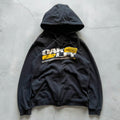 Black/Yellow 00's Oakley Graphic print Zip Up Hoodie M