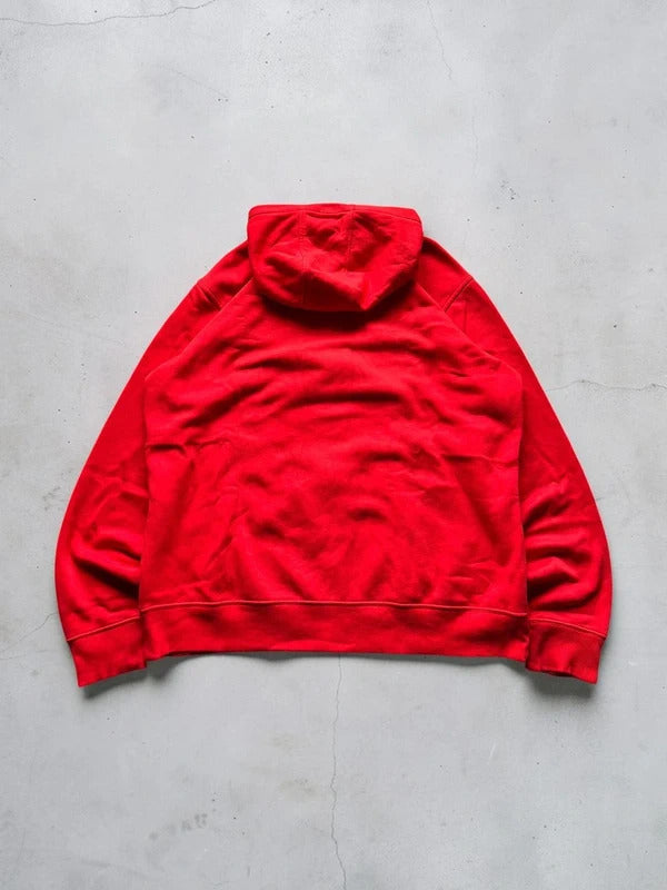 Vintage 00's Red Oakley Logo Zip up Hoodie M