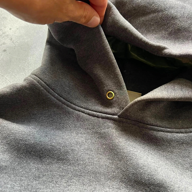 Vintage 00’s Grey Avirex Heavyweight Pullover Hoodie M