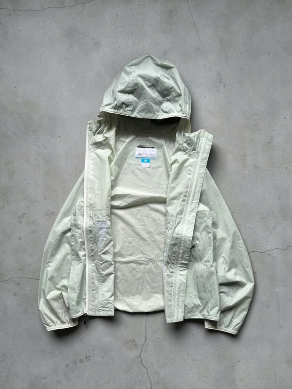 Columbia Light Green Translucent Lightweight Jacket XS
