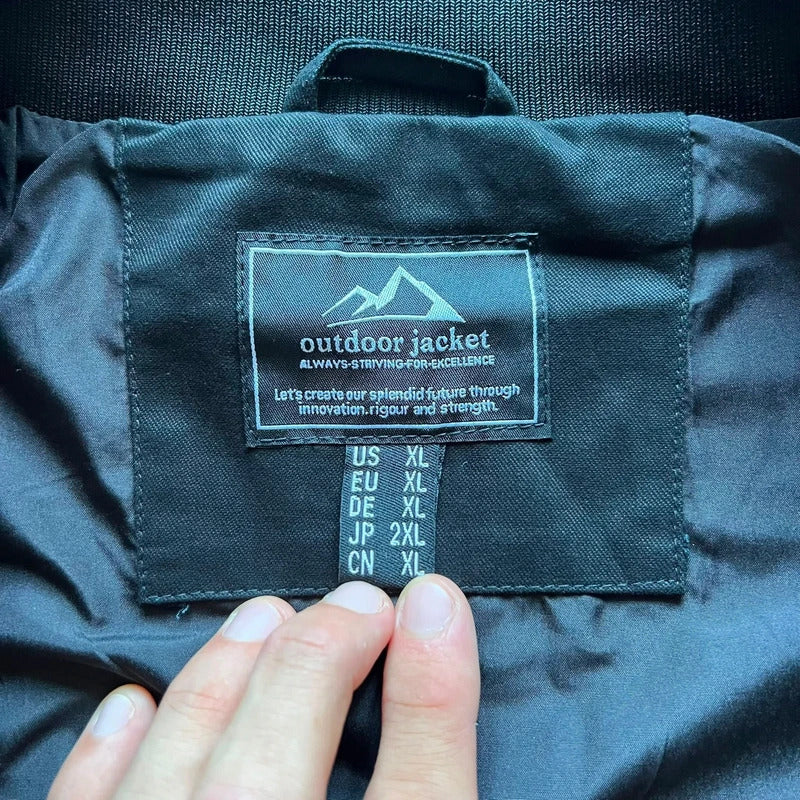 Vintage 00's Black Military Style Technical Utility Jacket XL