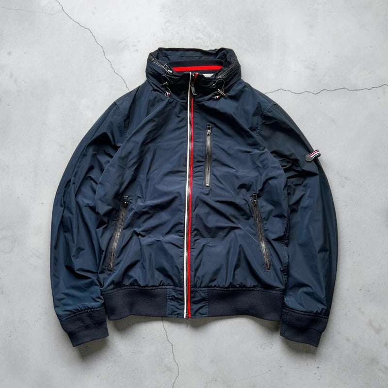 Navy Blue Beams Japan Hooded Bomber Jacket XS