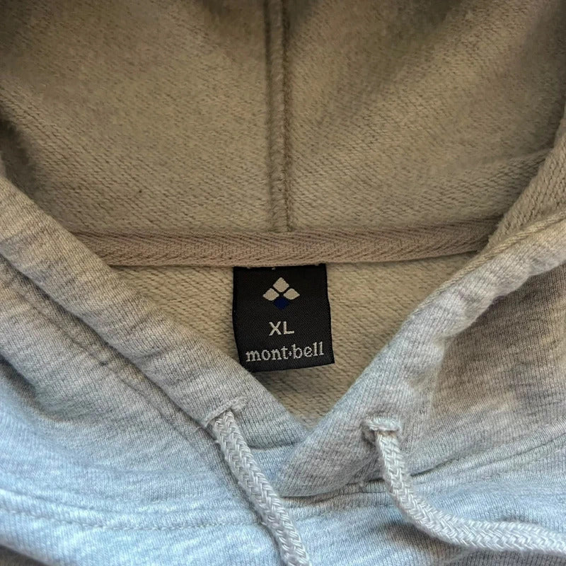 Vintage Light Grey Montbell Hoodie M