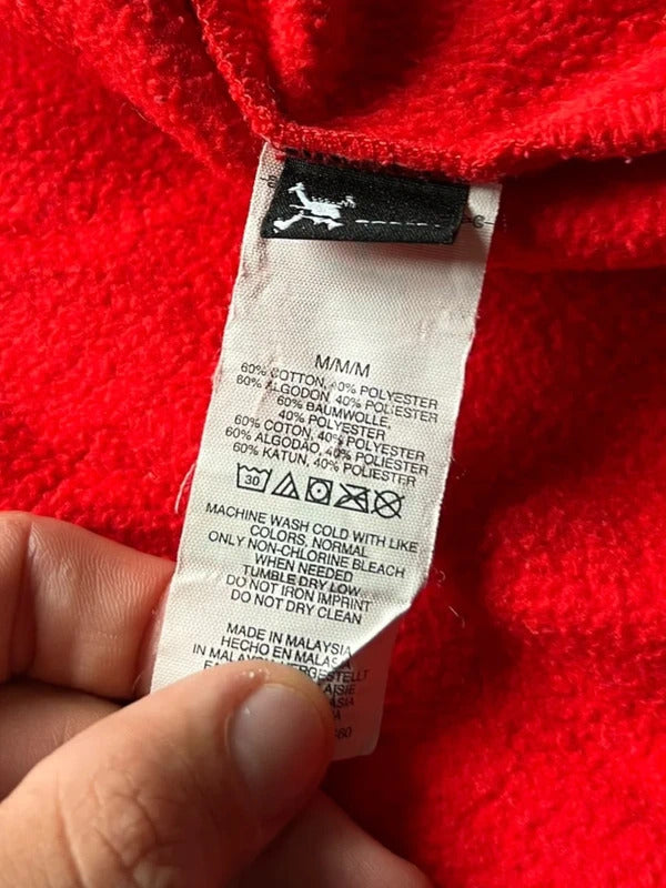 Vintage 00's Red Oakley Logo Zip up Hoodie M
