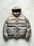Beams Japan Silver Grey Shiny Down Puffer Jacket Coat XS