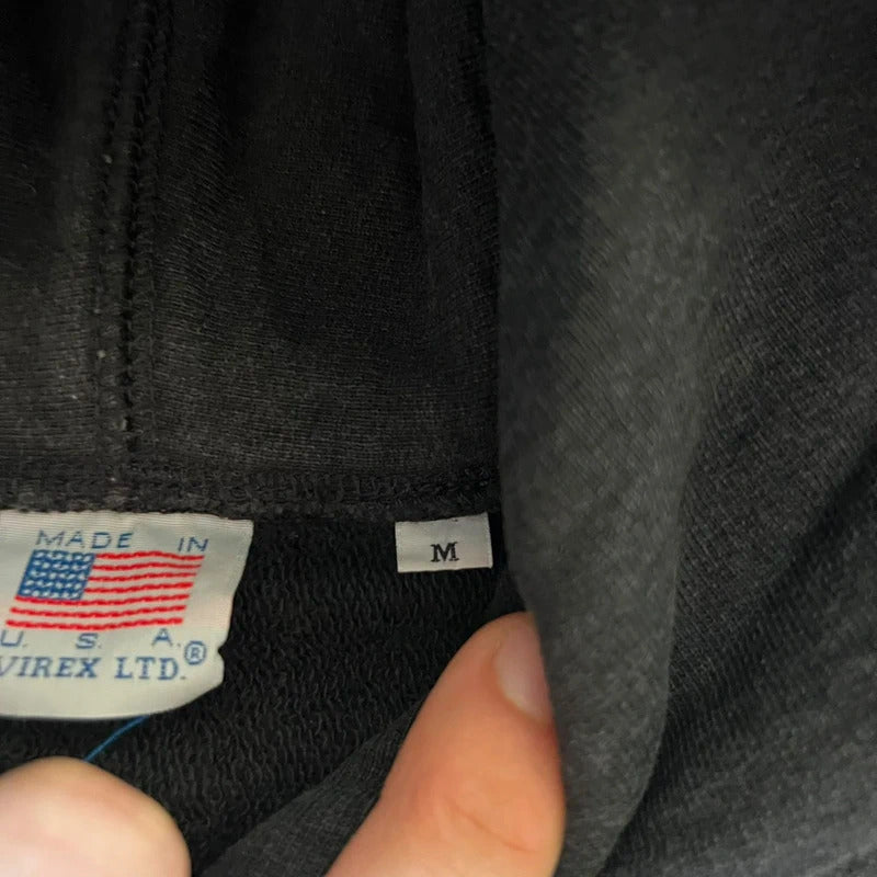 Vintage 00s Black Avirex Zip Up Hoodie S