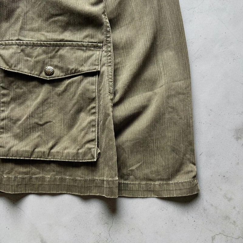 Vintage 00's Khaki Green Technical Military Jacket S
