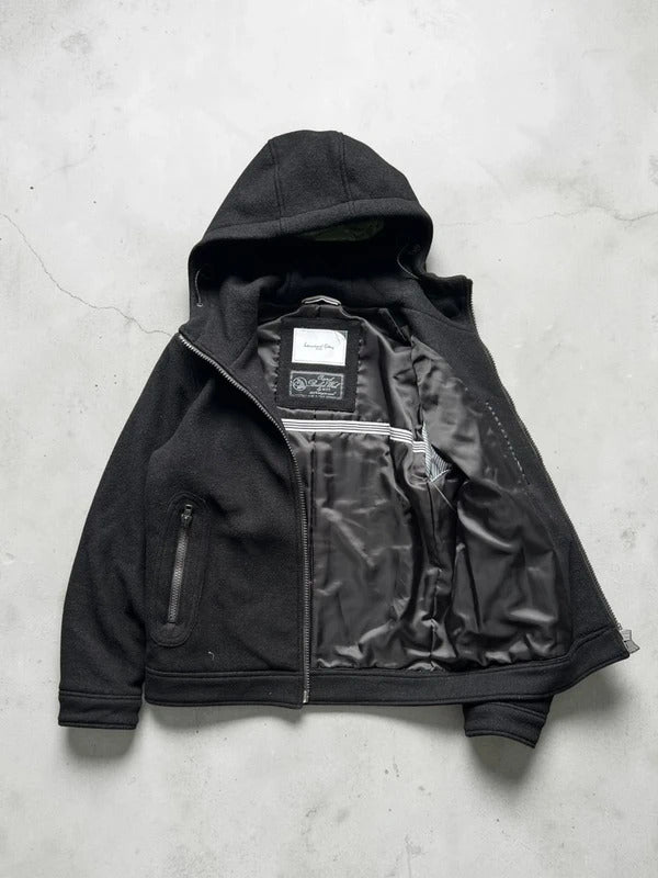 Beams Wool Fleece Hooded Jacket S