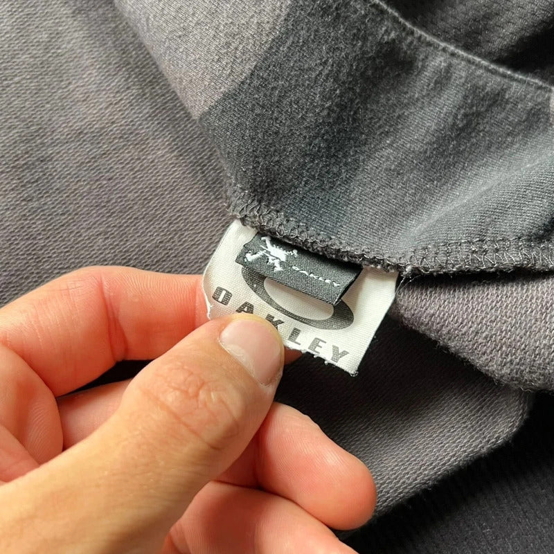 Dark Grey Oakley Camo Zip up Hoodie Jacket XL