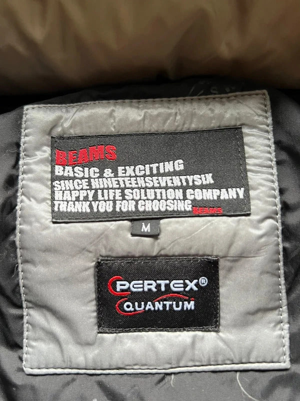 Beams Japan Silver Grey Shiny Down Puffer Jacket Coat XS