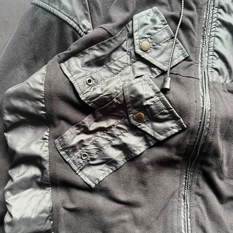 Vintage 00's Avirex Black Technical Zip up Jacket S