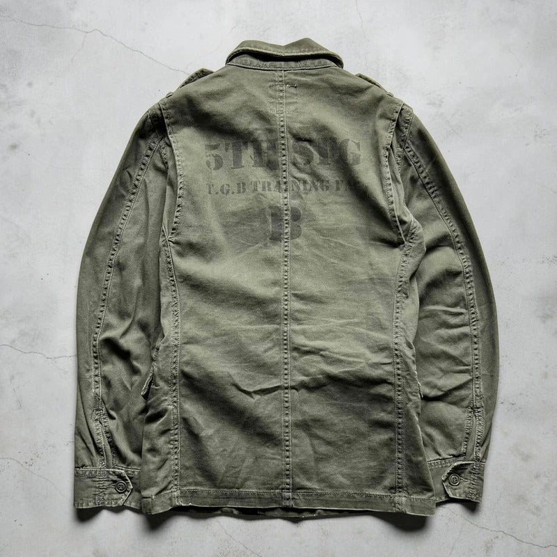 Vintage 00's Beams Khaki Field Utility Military Jacket S